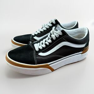 VANS OLD SKOOL STACKED LOW - BLACK / WHITE / GUM - US Men's Size 8 = Women's 9.5